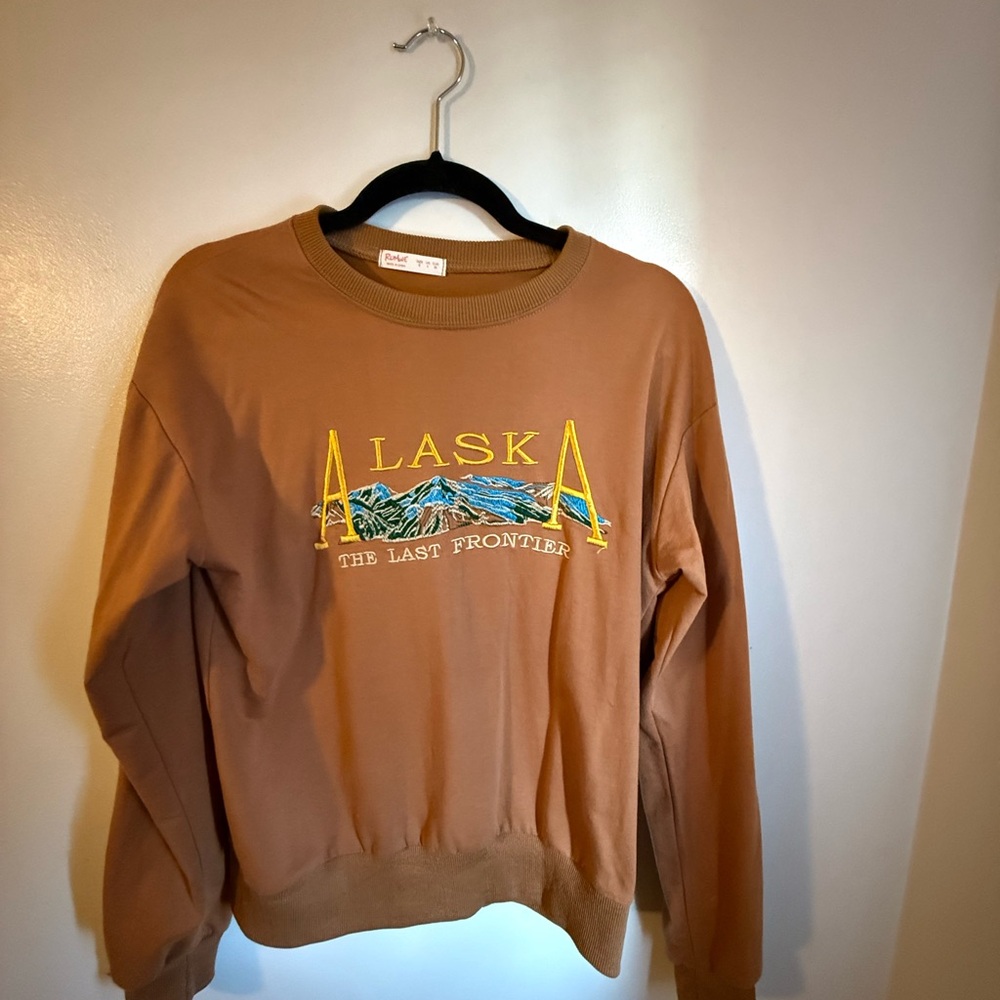 ROMWE Brown Crew Neck Sweater